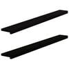 vidaXL Window Sills 2 pcs&nbsp;Brown Black 140x15x2 cm Solid Wood Oak