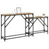 vidaXL Console Table 2 pcs Artisan Oak 100 x 28 x 75 cm