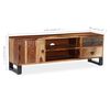 vidaXL TV Cabinet Solid Acacia Wood 120x30x40 cm