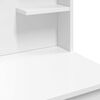 vidaXL Dressing Table with LED Lights White 96x40x142 cm