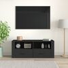 vidaXL TV Cabinet Black 100x35x40 cm Engineered Wood