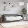 vidaXL Daybed with Mattress Dark Grey 90x190 cm Fabric