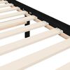 vidaXL Bed Frame without Mattress Black 200x200 cm Solid Wood Pine