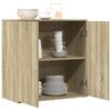 vidaXL Sideboard Sonoma Oak 79x38x80 cm Engineered Wood