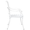 vidaXL Garden Chair 2 pcs White 56 x 55 x 92.5cm Aluminium