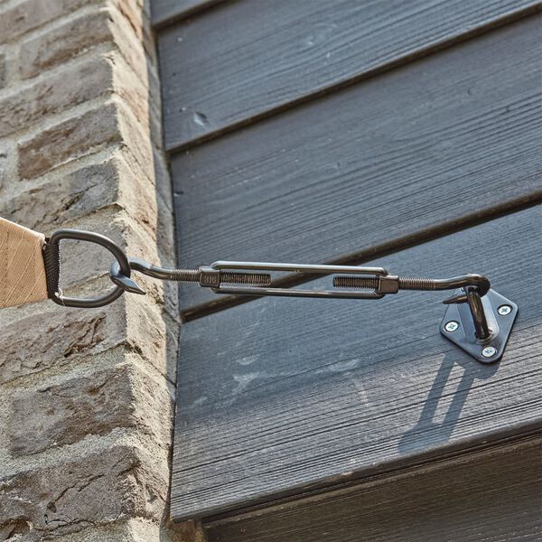 Livin'outdoor Fasteners Shade Cloth Square Black