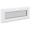 vidaXL Basement Window RISOR 100 x 40 cm PVC and Glass White