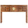 vidaXL Console Table 120x30x80 cm Solid Acacia Wood