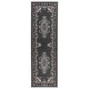 vidaXL Runner Rug FLORNES Woven Grey Pattern 67 x 150 cm PP 7 mm