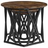 vidaXL Nesting Side Table 3 pcs Smoked Oak Engineered Wood and Steel