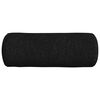 vidaXL Bolster Pillows 2 pcs Black Ø 25 x 70 cm Fabric