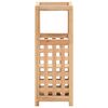 vidaXL Umbrella Stand Solid Walnut Wood 18x18x50 cm
