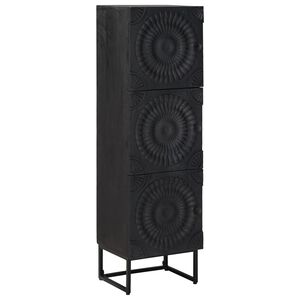vidaXL Highboard Black 35 x 30 x 120 cm