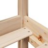 vidaXL Bookcase Bed without Mattress 75x190 cm Small Single Solid Wood Pine