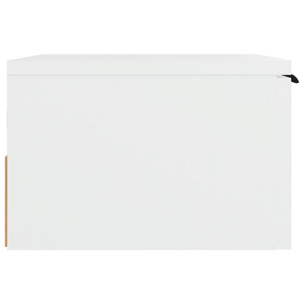 vidaXL Wall-mounted Bedside Cabinet White 34x30x20 cm