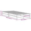 vidaXL Bed Frame without Mattress 100x200 cm Solid Wood Pine