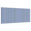 vidaXL Retractable Awning Manual Blue and White 350 x 250 cm