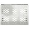 vidaXL Air Conditioner Cover Silver 110 x 50 x 80 cm Galvanised Steel