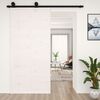 vidaXL Barn Door White 100x1.8x214 cm Solid Wood Pine