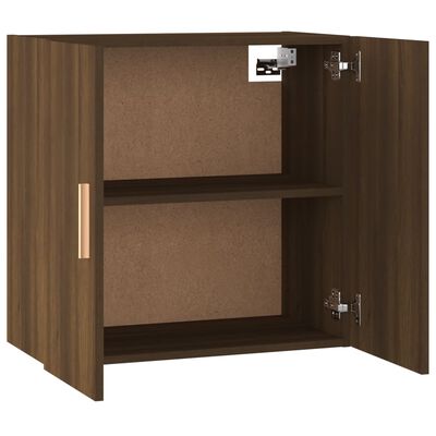 vidaXL Wall Cabinet Brown Oak 60x30x60 cm Engineered Wood