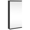 vidaXL Corner Bathroom Mirror Cabinet Black 30x24x60 cm