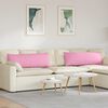 vidaXL Sofa Pillows 2 pcs Pink 120 x 40 cm Fabric