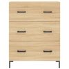 vidaXL Highboard Sonoma Oak 69.5x34x180 cm Engineered Wood