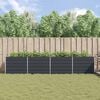 vidaXL Planter Anthracite 385 x 100 x 75 cm Galvanised Steel