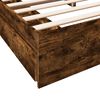vidaXL Bed Frame with Drawers without Mattress Smoked Oak 200x200 cm