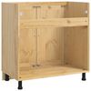 vidaXL Cabinet SKI Honey Brown 80 x 46 x 81.5 cm Solid Pine Wood