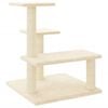 vidaXL Cat Tree with Sisal Scratching Posts Cream 61 cm