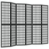 vidaXL Folding 6-Panel Room Divider Japanese Style 240x170 cm Black