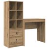 vidaXL Desk with Drawer 2 pcs Artisan Oak