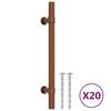 vidaXL Cabinet Handles 20 pcs Bronze 128 mm Stainless Steel