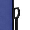 vidaXL Retractable Side Awning Blue 220x1200 cm