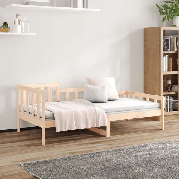 vidaXL Day Bed without Mattress 90x190 cm Single Solid Wood Pine
