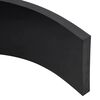 vidaXL Rubber Edge for Snow Plow Black 100x15x2 cm