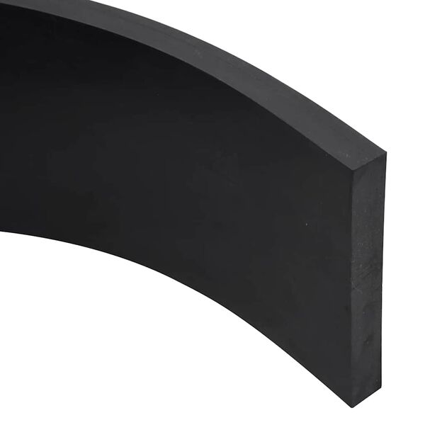 vidaXL Rubber Edge for Snow Plow Black 100x15x2 cm