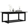 vidaXL Coffee Table Black 110x55x45 cm Solid Wood Pine