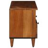 vidaXL TV Cabinet with Drawer Walnut 100 x 33 x 46 cm Solid Mango Wood