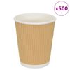 vidaXL Paper Coffee Cups 500 pcs 8oz 200ml Brown