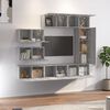 vidaXL 8 Piece TV Cabinet Set Grey Sonoma Engineered Wood
