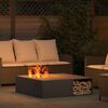 vidaXL Fire Pit Black 100 x 100 x 30 cm Cold-rolled steel