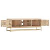 vidaXL TV Cabinet Gold 120x30x40 cm Solid Mango Wood