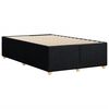 vidaXL Bed Frame without Mattress Black 120x190 cm Small Double Fabric
