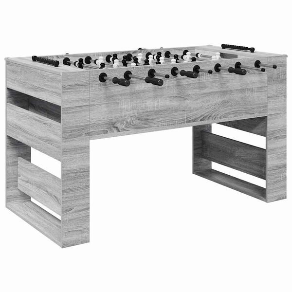 vidaXL Football Table Grey Sonoma 146.5 x 74 x 85 cm Engineered Wood