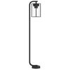 vidaXL Outdoor Floor Lamp Black 100 cm Stainless Steel
