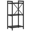 vidaXL Bookshelf Black Oak 40 x 30 x 85 cm Engineered Wood