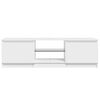vidaXL TV Cabinet with LED Lights High Gloss White 120x30x36 cm