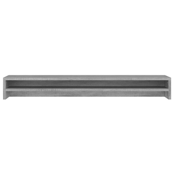 vidaXL Monitor Stand Grey Sonoma 100x24x13 cm Engineered Wood
